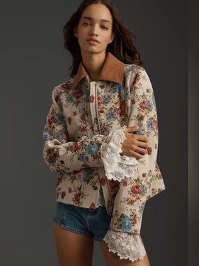 🌷🌷🌷 Avec Les Filles Floral Jacket Size L